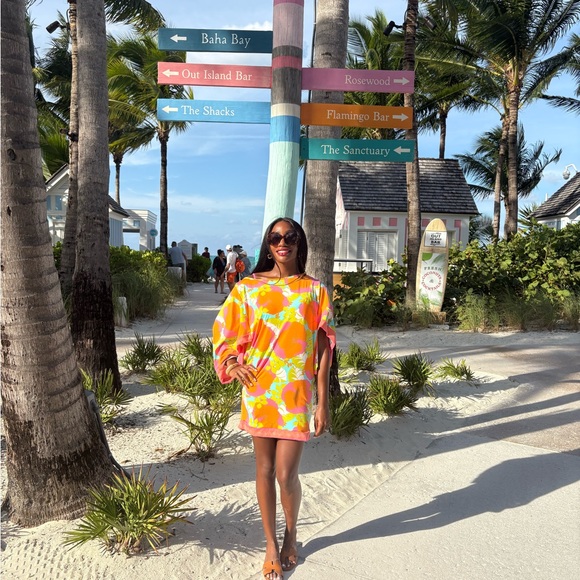 Trina Turk $215 Iconic Floral Dress & Swim CoverUp 🌸 - Picture 3 of 6